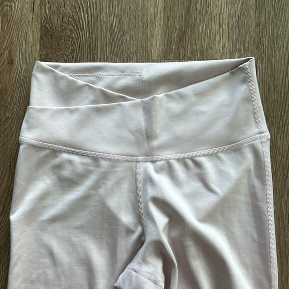 Nike Yoga Wrap 7/8 Tights Leggings Light Pink Size Small High Rise - Picture 3 of 7